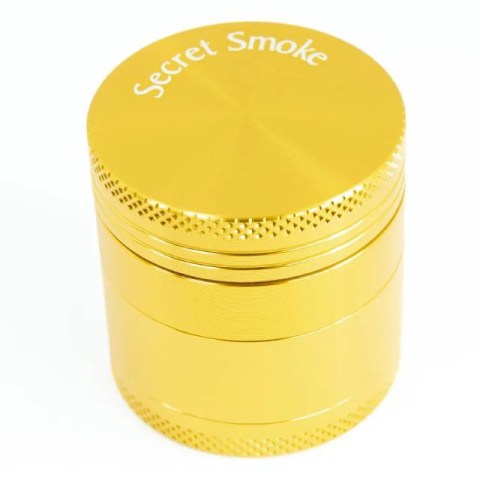 Secret Smoke Aluminium Grinder 4 Parts 40mm Yellow